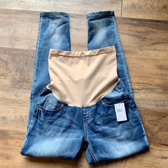 Wendy Bellissimo Destructed Skinny Maternity Jeans NWT Sz Medium - Picture 2 of 7